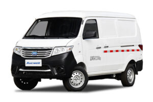 A stock image illustrating ev cargo van concepts