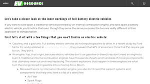 EV Resource - Key Components of BEVs
