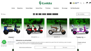 Evobike - Triciclo Eléctrico FAMILY
