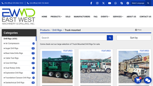 East West Machinery - Truck Mounted Drill Rigs