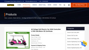 EXCAR - 48 Voltage Golf Electric Car
