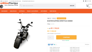 Fat Bike - Scooter Elétrica Sport Plus 3000w