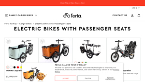 Ferla Family Bikes - E-bikes with Passenger Seat