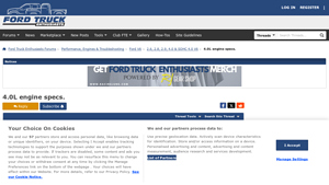 Ford - 4.0L Engine Specifications