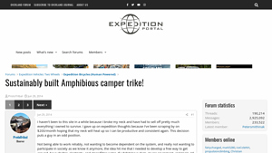 Expedition Portal - Amphibious Camper Trike