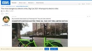 Big Cat - KHANSPORTS EDITION ELECTRIC TRIKE XXL 750W