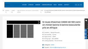 Shacman - X3000 12-Wheel Mining Truck