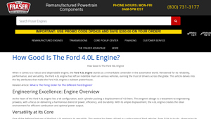 Fraser Engine Co - Ford 4.0L Engine