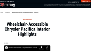 Freedom Motors - Wheelchair-Accessible Chrysler Pacifica
