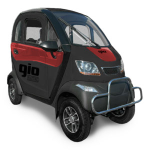 A stock image illustrating fully enclosed mobility scooter concepts