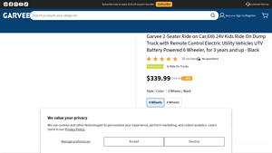 GARVEE - 2-Seater Electric Dump Truck