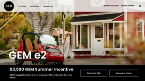 GEM - e2 Two-Seater Electric Car