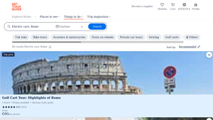GetYourGuide - Rome Electric Car Tours 2025