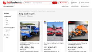 GoldSupplier - Dump Truck Tricycles