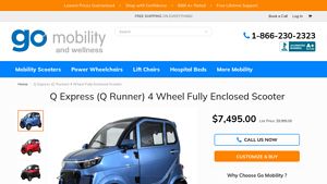 Go Mobility - Q Express 4 Wheel Drive Scooter