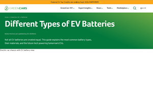 Green Cars - EV Battery Insights