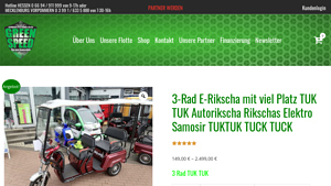 Greenspeed - 3-Rad E-Rikscha TUK TUK