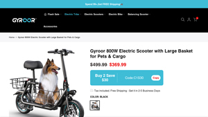 GYROOR - Electric Scooter 800W