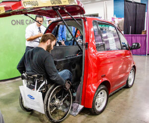 A stock image illustrating handicapped car concepts