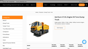 HBYLH - 6x4 Euro V Dump Truck