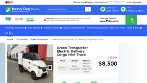 Heavy Duty Mobility - Eco-Friendly Electric Mini Truck