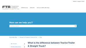 FTR Intel - Tractor/Trailer vs. Straight Truck