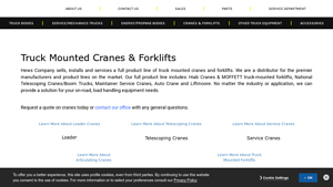 Hews Company - Truck Mounted Cranes & Forklifts