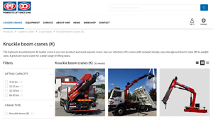 HMF - Knuckle Boom Loader Cranes