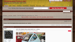 Homemade Tools - 1974 TVE Citadine Electric Car