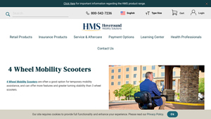 Hoveround - Buzzaround LX 4 Wheel Mobility Scooter