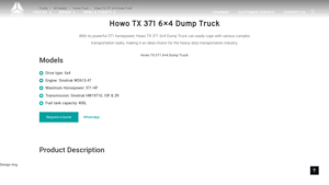Howo - TX 371 6×4 Dump Truck