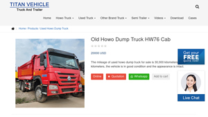 Howo - HW76 Dump Truck for Sale