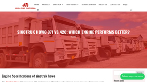 Hualong Auto - Sinotruk Howo 371 Engine Specifications