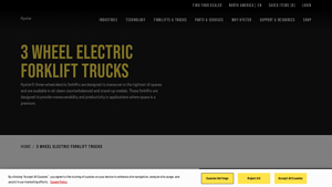 Hyster - Three-Wheel Electric Forklifts