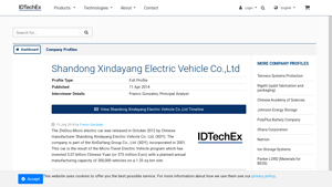 Shandong Xindayang - Electric Vehicles