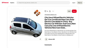 City Use - Solar Electric Cars