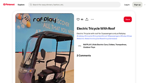 Rafplay - Electric Tricycle with Roof