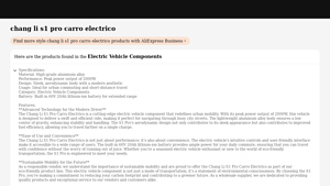 Chang Li - S1 Pro Electric Vehicle