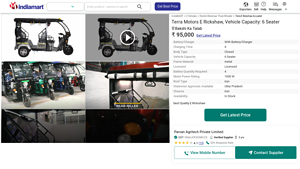 Terra Motors - E Rickshaw