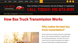 Inglewood Repairs - Box Truck Transmission Solutions