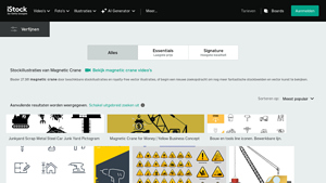 iStock - Magnetic Crane Illustrations
