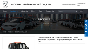 JMY Vehicles - Comfortable Tuk Tuk Taxi Rickshaw