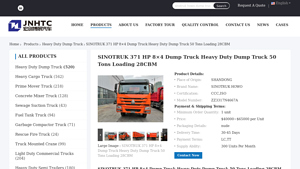 SINOTRUK - 371 HP 8×4 Dump Truck