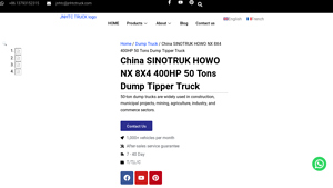 SINOTRUK - HOWO NX 8X4 Dump Tipper Truck