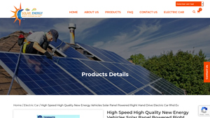 Kit Solar Energy - High Speed RHD EV