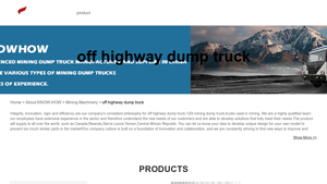 Know-How Equipment - Off Highway Dump Trucks & Excavators