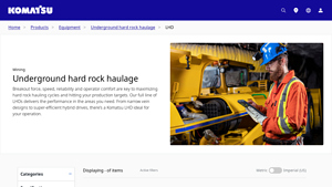 Komatsu - LHDs for Underground Haulage