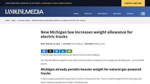 Landline Media - Electric Truck Weight Increase