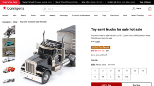 LCCN Nigeria - Toy Semi Trucks