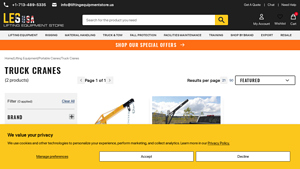 Vestil - Truck Mounted Davit Crane